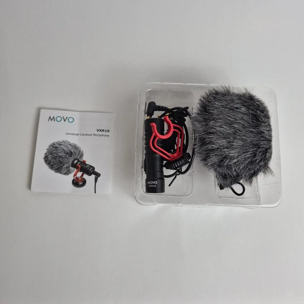 Movo VXR10 Universal Cardioid Microphone Shotgun Mic for iPhone Android Camera